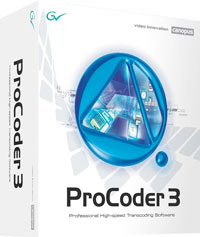 logiciel d'encodage Canopus GrassValley Procoder3