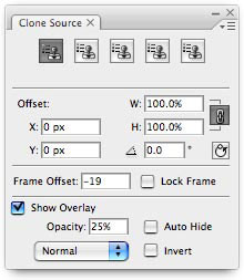 outil clone avec réglage possible des angles