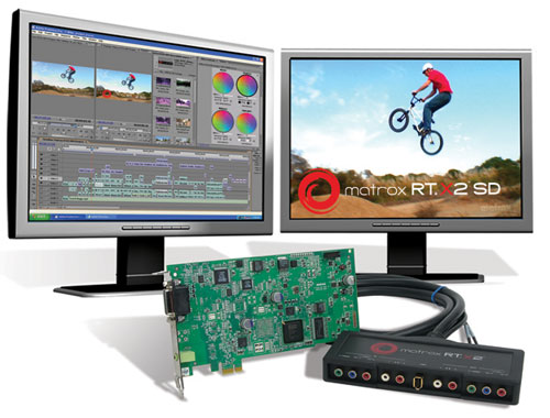 la matrox rtx2 SD remplace la RTX100 pour le montage DV et mpeg2 en temps réel la matrox rtx2 SD remplace la RTX100 pour le montage DV et mpeg2 en temps réel