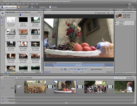 montage simple vue storyboard premiere elements 3