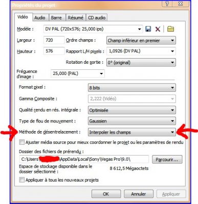 VP9 propriétés du projet.JPG