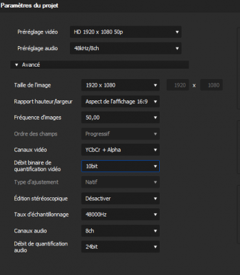 PARAM PROJET XAVC HD.PNG