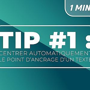 After Effects Tip 1 - centrer automatiqement le point d'ancrage d'un texte - YouTube