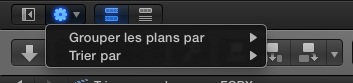 Grouper ou trier les plans dune bibliothèque sous FCPX