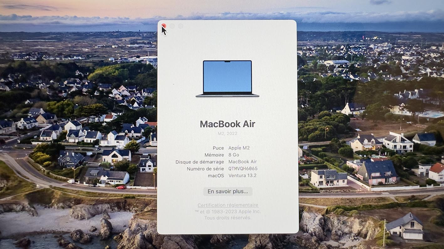 Vends MacBook Air M2 13,6 Pouces