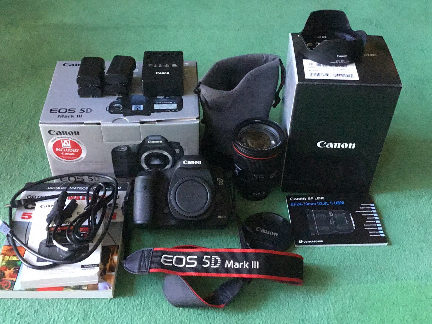 Annonce occasions vends Canon EOS 5D mark III + OBJETIF CANON EF 2470 mm f/2.8 L II USM Le