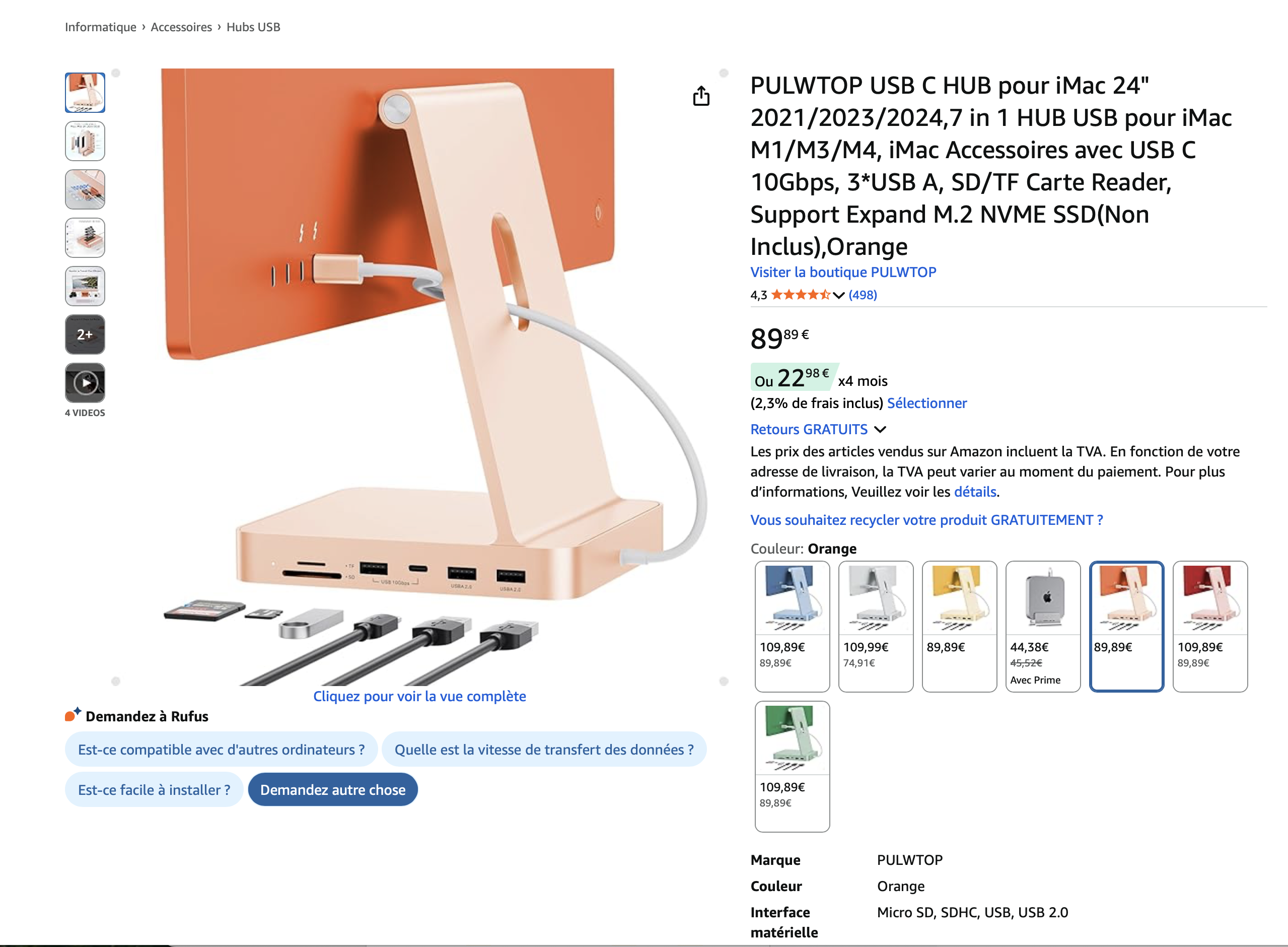 Apple iMac M3 (2023) 24