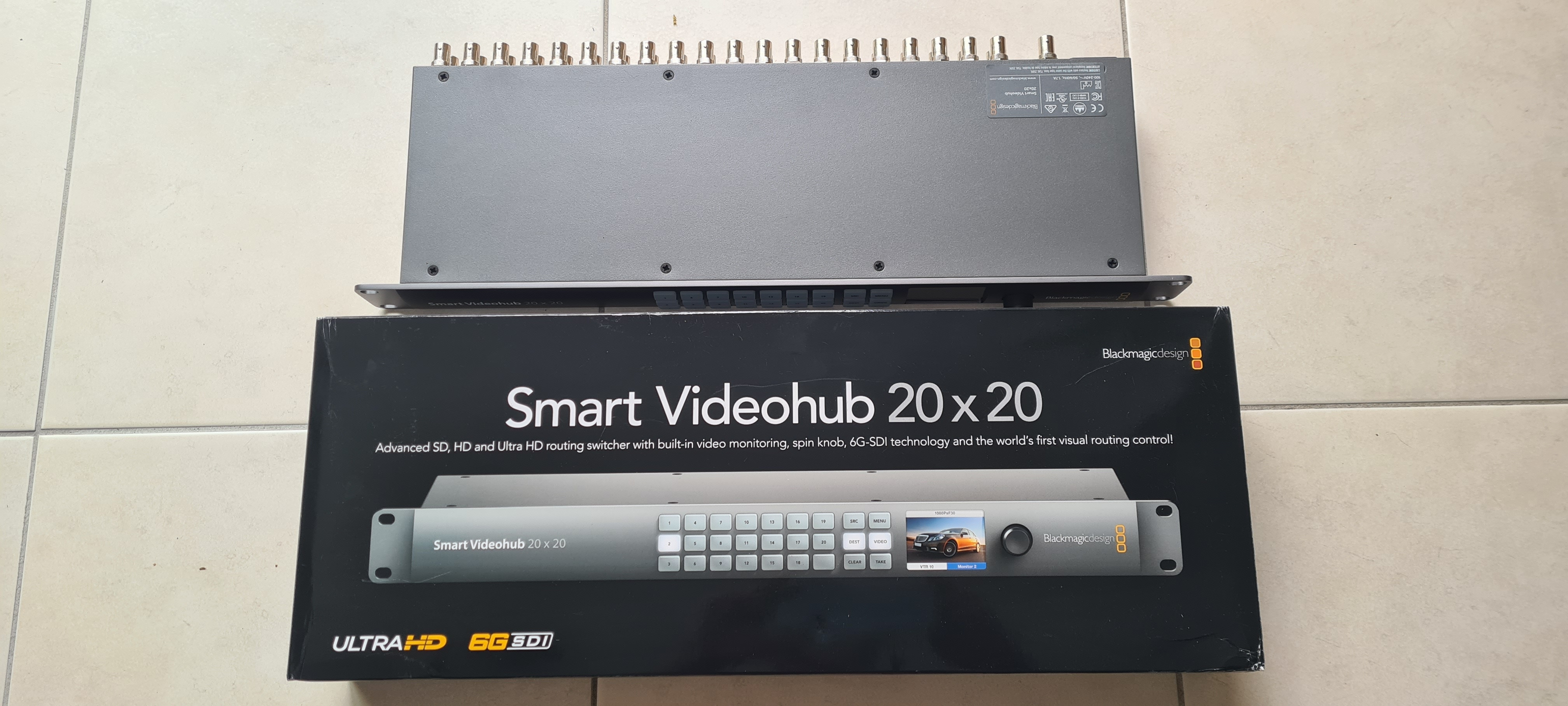 GRILLE BLACKMAGIC VIDEOHUB 6G 20x20