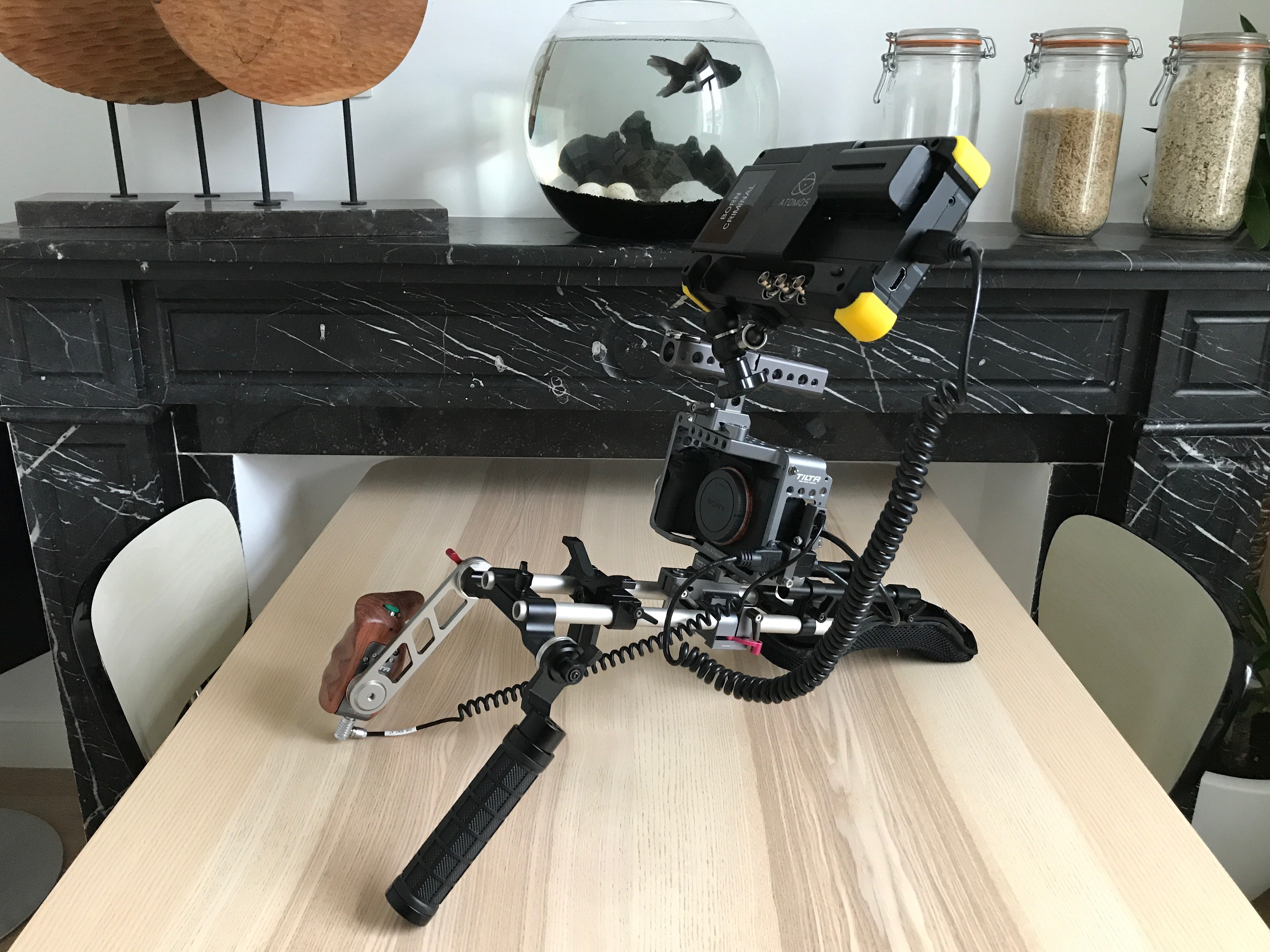 Kit Sony A7RII + Atomos Shogun Flame + Crosse + Accessoires