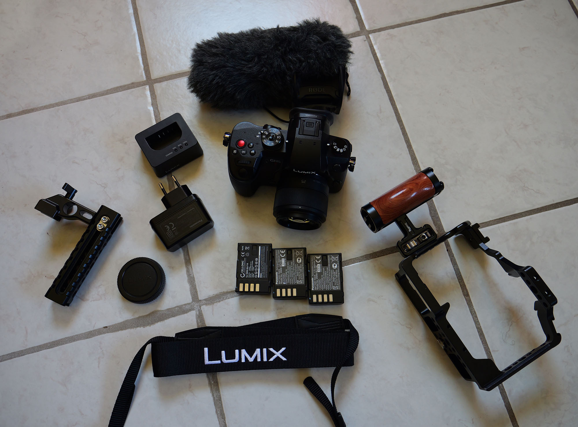 Lumix GH5 Mark II - Etat neuf + 2 optiques + Micro + cage Smallrig et accessoires