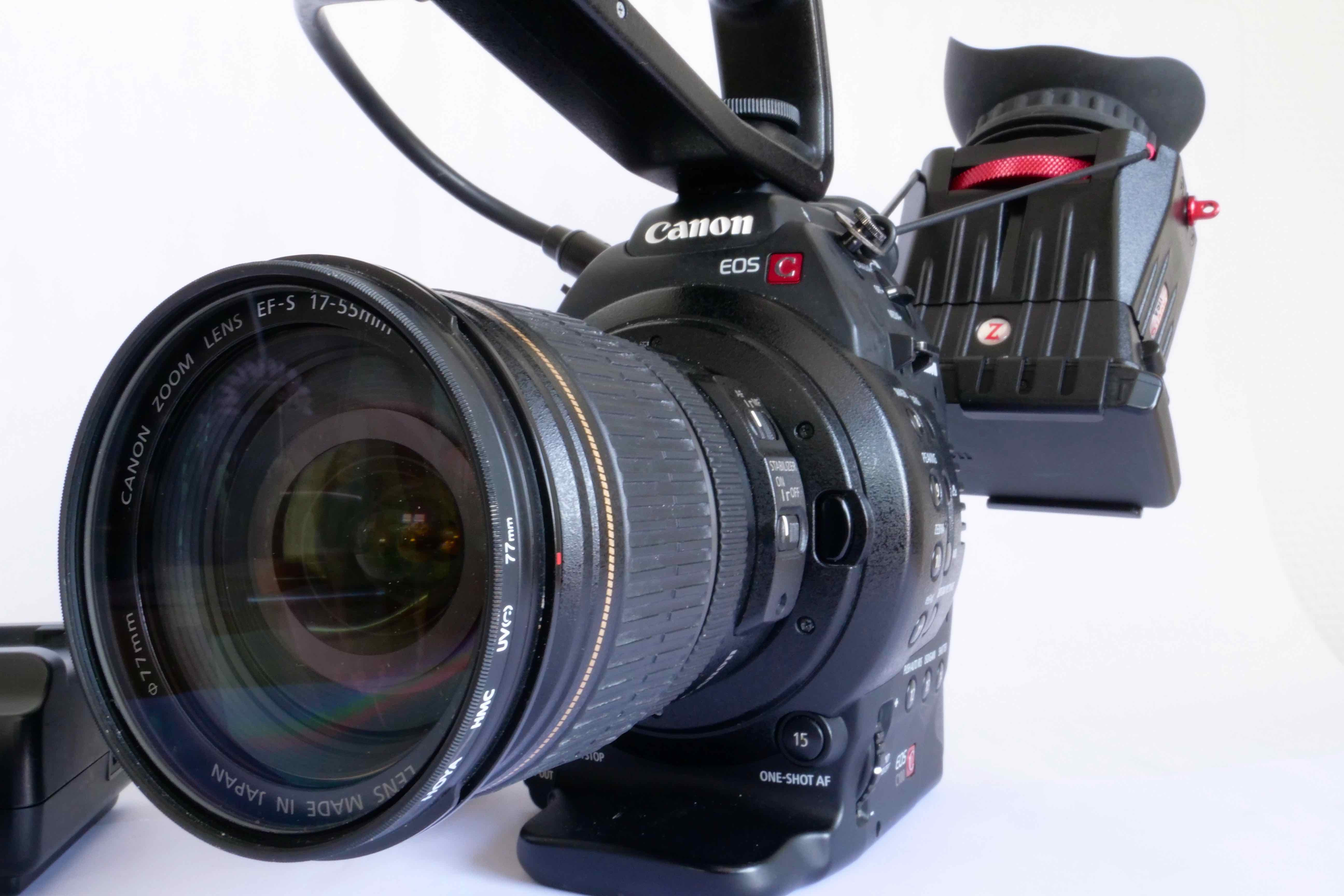 Kit C100 MK1 DAF obj Canon 17-55 mm Viewfinder Zacuto