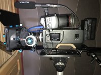 4K CAMERA AJA CION, 4BATTERIES, 4SSD, ALPHATRON VIEWFINDER, RODE MICROPHONE etc
