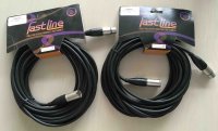 Lot de 2 câbles micro XLR mâle-femelle 10 mètres
