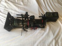 LUMIX GH4 avec Zoom CANON 11-165mm f2,5+Cage+V-mount batteries