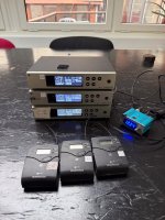 3 Sennheiser EM 100 G4 + 3 sk 100 G4 + vmBox