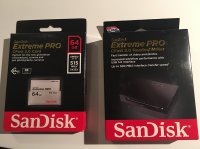 Vends carte mémoire Cfast 2.0 Sandisk 64 go + lecteur de carte Cfast