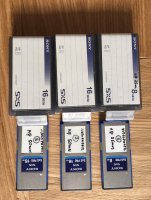 3 Cartes mémoire SxS Pro 16 Go et 8 Go