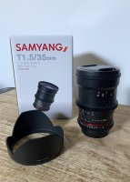 Objectif ciné Samyang 35mm T1.5 version II (monture EF)