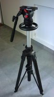 Trepied Sachtler Studio + tête fluide 14II