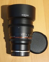 Optique 85 mm Samyang Monture Sony E Plein format - TVA récupérable