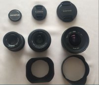 Ensemble objectifs M4/3 12mm 25mm 45mm