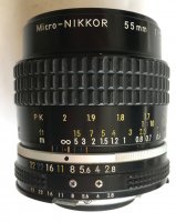 Objectif Micro Nikkor 55 mm f/2,8