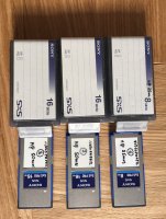 3 Cartes mémoire SxS Pro 16 Go et 8 Go Sony