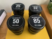 Objectifs Ciné  Magic SLR Microprime APO 25, 32, 50, 85mm T2.1 Canon EF Plein format