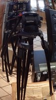 Pied SCHWEISER CT 100, tête Sachtler DV 6 SB