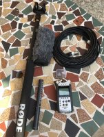 Zoom H4n + micro Rode ntg1 + perche + accessoires