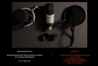 Vends SENNHEISER MK 8 MICROPHONE ÉLECTROSTATIQUE À LARGE ET DOUBLE MEMBRANE