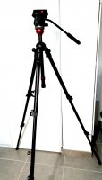 Pied complet vidéo Pro Manfrotto 756B avec Tête fluide HDV 701