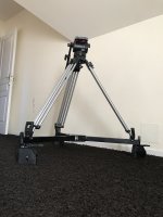 Trépied sachtler vidéo pro 20II avec base roulette dolly