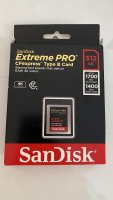 Vends 2 cartes CF Express San Disk Extreme Pro 512 Go