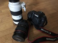 vends objectifs Canon EF 70-200/2,8 et EF 24-70/2,8 très peu servis, à négocier