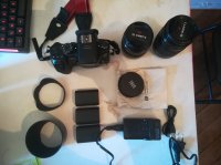 GH4 + 12-35 f2.8 + 35-100 f2.8 + Accessoires