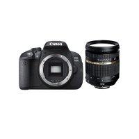 Kit Photo : Boitier CANON EOS 700D + 2 objectifs (Canon 50mm / Tamron 17-50mm) + 3 batteries + adaptateur secteur + SDCARD Lexar 16Go SDHC 600x + Sac + Trépied