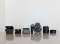 Superbe kit Hasselblad H1 – HC 80mm f/2.8 + HM 16-32 + HV90x – État exceptionnel