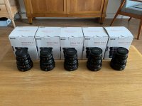 Série 5 objectifs Meike Cinema T2.2 monture MFT pour GH5 GH5S BMPCC4K