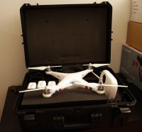 drone DJI Phantom 2 - Zenmuse HD3-3D - Gopro 4 Black édition - Moniteur HF - 4 batteries - Flightcase