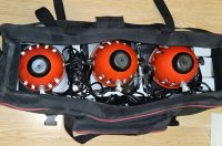 Lot de 3 projecteurs mandarine